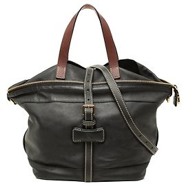 Tote convertible em couro preto LOEWE Preto