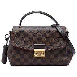 Louis Vuitton Brown Damier Ebene Croisette Castaño