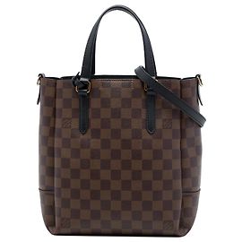 Louis Vuitton Brown Damier Ebene Belmont PM Marrom