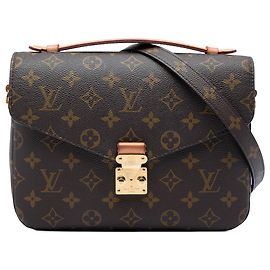 Louis Vuitton Brown Monogram Pochette Metis Marrom