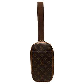 Louis Vuitton Brown Monogram Pochette Gange Marrone