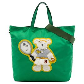 Sac Tote Prada Green Beijing Olympics Tessuto Teddy Bear Vert