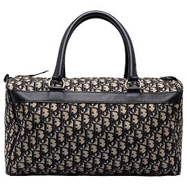 Bolso de viaje Dior Blue Oblique Canvas Azul Azul marino