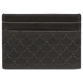 Gucci Black Microguccissima Card Holder Black