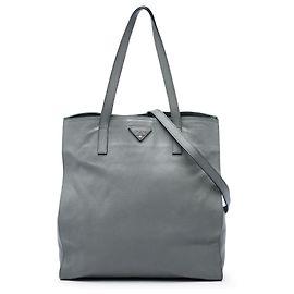 mala Prada Medium Saffiano Cinza Marrom