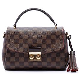 Louis Vuitton Brown Damier Ebene Croisette Marrone