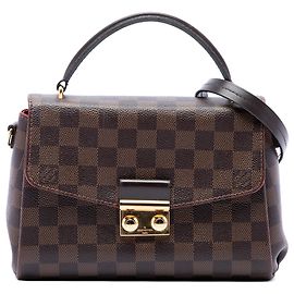 Louis Vuitton Brown Damier Ebene Croisette Marrone