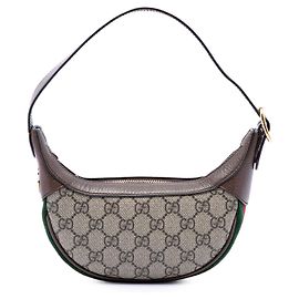 Borsa a tracolla Gucci Mini GG Supreme Web Ophidia Beige Beige