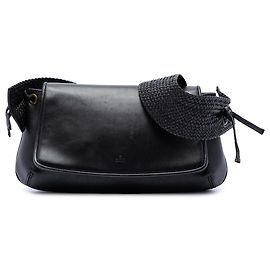 Bolsa de Ombro Gucci em Pele de Bezerro Preta Preto