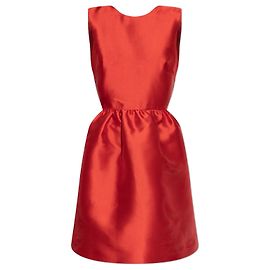 Kate Spade Kleid mit dekorativer Schleife am Rücken Rot