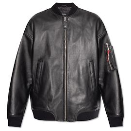 Lederjacke von Dsquared2 Schwarz
