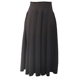 Ulla Johnson Rea Midirock mit hoher Taille aus schwarzem Polyamid Schwarz