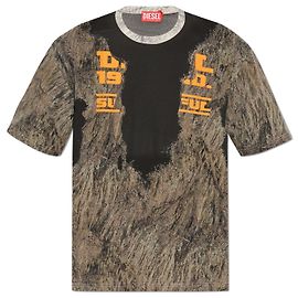 Diesel T-Shirt T-BOXT-JAS Schwarz Polyester Schwarz