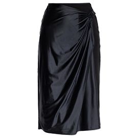 Falda Diesel O-SILV negra de algodón Negro