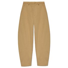 Pantalones wide-leg beige Dsquared2 de algodón Castaño Beige