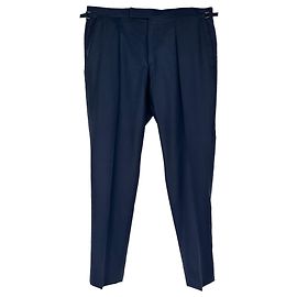Tom Ford Slim-Fit Trousers in Navy Blue Wool Blue Navy blue