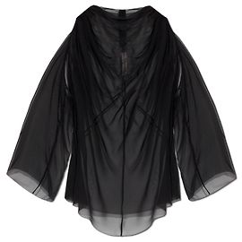 Top de seda Claudette Rick Owens Preto Preto