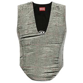 Diesel Top DE-LARIS-FSG Grau Baumwolle Grau