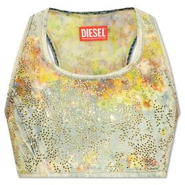 Diesel top in denim ‘DE-DETOP-FSE’ Blu Blu chiaro