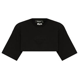 Dsquared2 Kurzes, locker sitzendes T-Shirt Schwarz