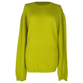 Red Valentino Pull en maille col rond Valentino en cachemire vert lime Vert