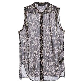 Autre Marque AllSaints Wing gepunktetes ärmelloses Top schwarz Schwarz