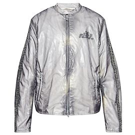 Giacca leggera Diesel J-POP grigia in nylon Grigio