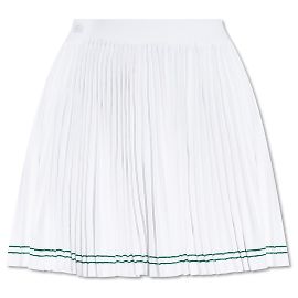Saia plissada Lacoste branca Branco