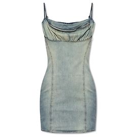 Robe Diesel DE-ELLIT-S en coton bleu Bleu