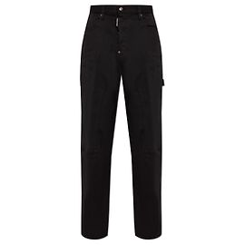 Dsquared2 Black Cargo Jeans Carrot Fit Black
