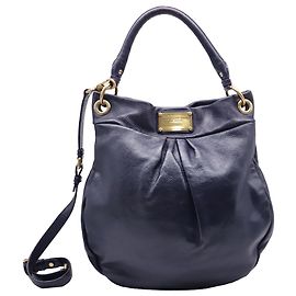 Bolsa Hobo Marc By Marc Jacobs Classic Q Hillier em couro azul marinho Azul Azul marinho