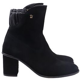 Bottines Zadig & Voltaire en daim noir Noir