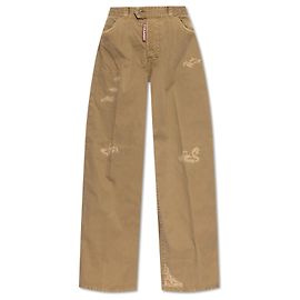 Dsquared2 Hose mit Taschen Braun Beige