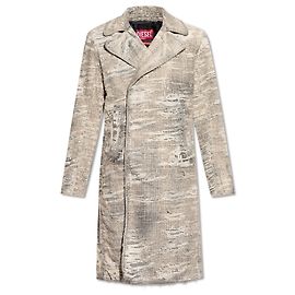 Cappotto Diesel D-ISCO-FSG Grigio in Cotone Grigio