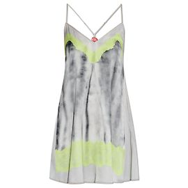 Vestido Diesel D-ESIRE Tie-Dye Cinza e Neon Multicor