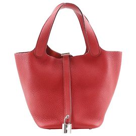 Hermès Sac à main Hermes Picotin Lock18 Clemence Rouge