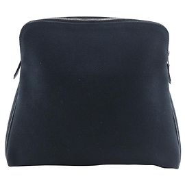 Hermès Hermes Evelyne Canvas Pouch Black