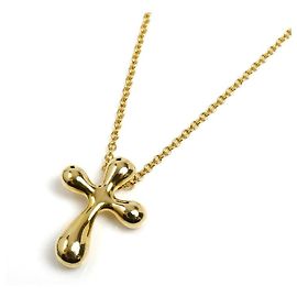 Collier Tiffany & Co. Small Cross Au750 Doré