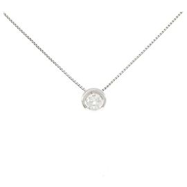 Autre Marque Platinum Diamond Necklace Silvery