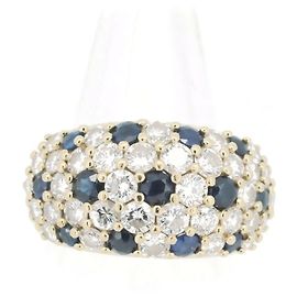 Autre Marque Bague Gainsborough Au750 Saphir et Diamant Doré