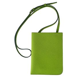 Borsa a tracolla Valextra in pelle verde Verde