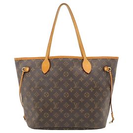 Louis Vuitton Monogram Neverfull MM Shopper Braun