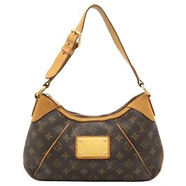 Bolso de hombro Louis Vuitton Monogram Thames PM Castaño