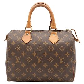 Bolso Louis Vuitton Monogram Speedy 25 Castaño