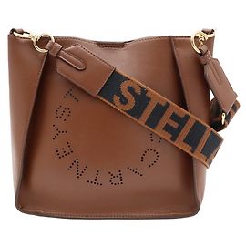 Stella Mc Cartney Sac à épaule perforé Stella McCartney Marron
