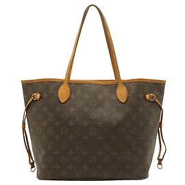 Saco Tote Louis Vuitton Monogram Neverfull MM Marrom
