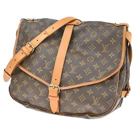 Louis Vuitton Saumur Monogram Canvas 35 Braun