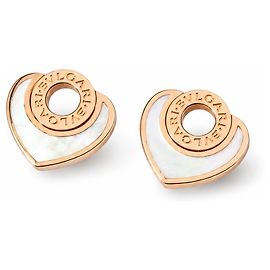Bulgari Cuore Orecchini Cuore Madreperla Oro Rosa Rosa Bianco