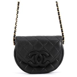 Borsa a Mano Chanel Nera - Borsa a Tracolla con Catena Nero