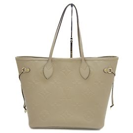 Saco Tote Louis Vuitton Neverfull MM Monogram Empreinte Bege